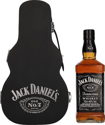 Jack Daniel's Tennessee Whiskey Old No.7, 43% Vol.Alcohol, Estuche Guitarra Para Regalar Incluye...