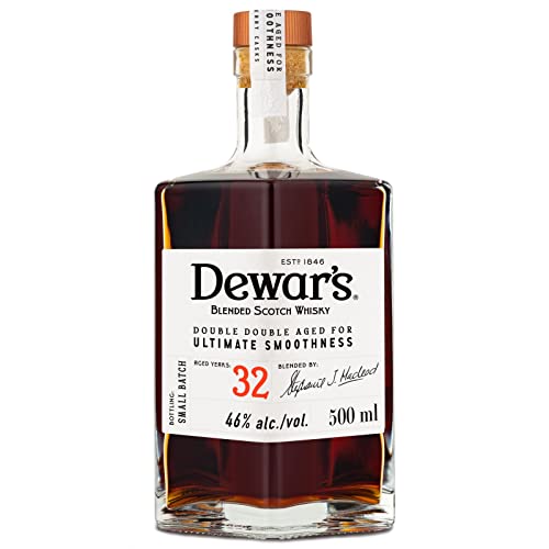 Dewar's Double Double 32 Años Blended Scotch Whisky con Estuche Regalo, 50 cl